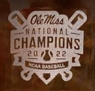 Ole Miss National Champions engraving on bottle